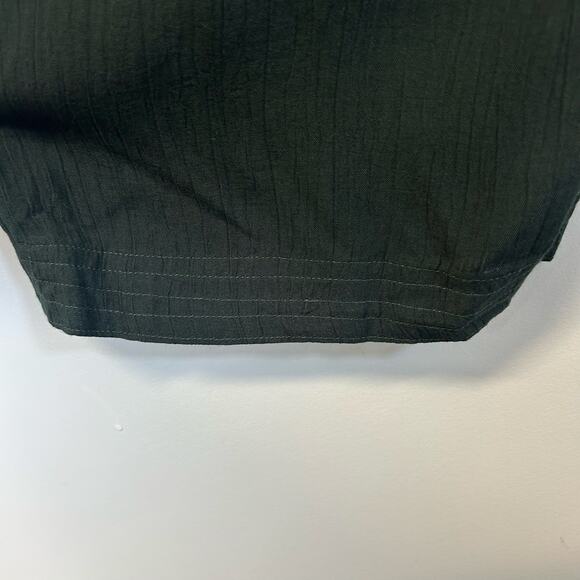 Tienda Ho Black/Dark green Wide Leg Boho Pants One Size Rayon Handmade Indonesia - Picture 5 of 5